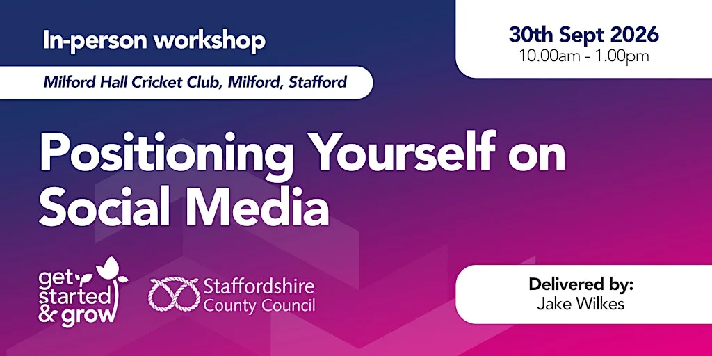 November Social Media Workshop (Get Started & Grow) at The Wolseley Centre