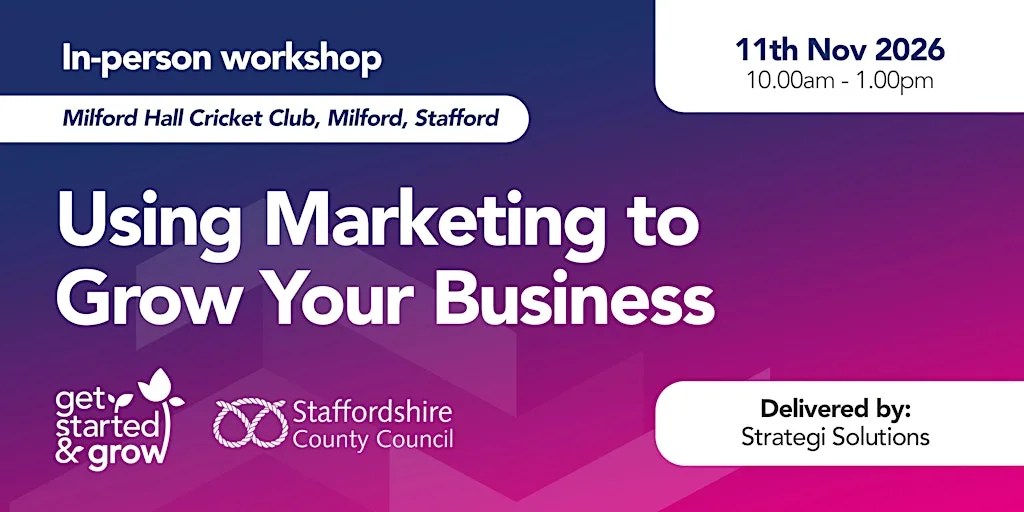 November Marketing Workshop (Get Started & Grow) at Milford Hall Cricket Club