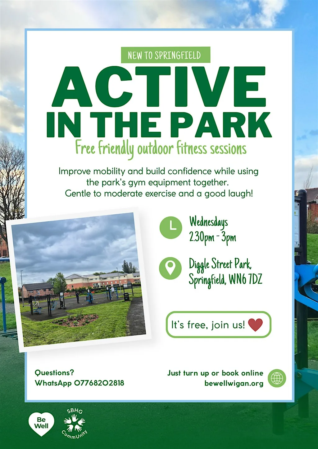 Fitness in the Park at Diggle Street Park