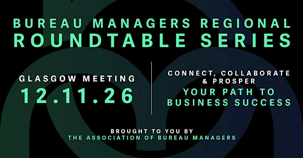 Bureau Managers Regional Roundtable Series - GLASGOW