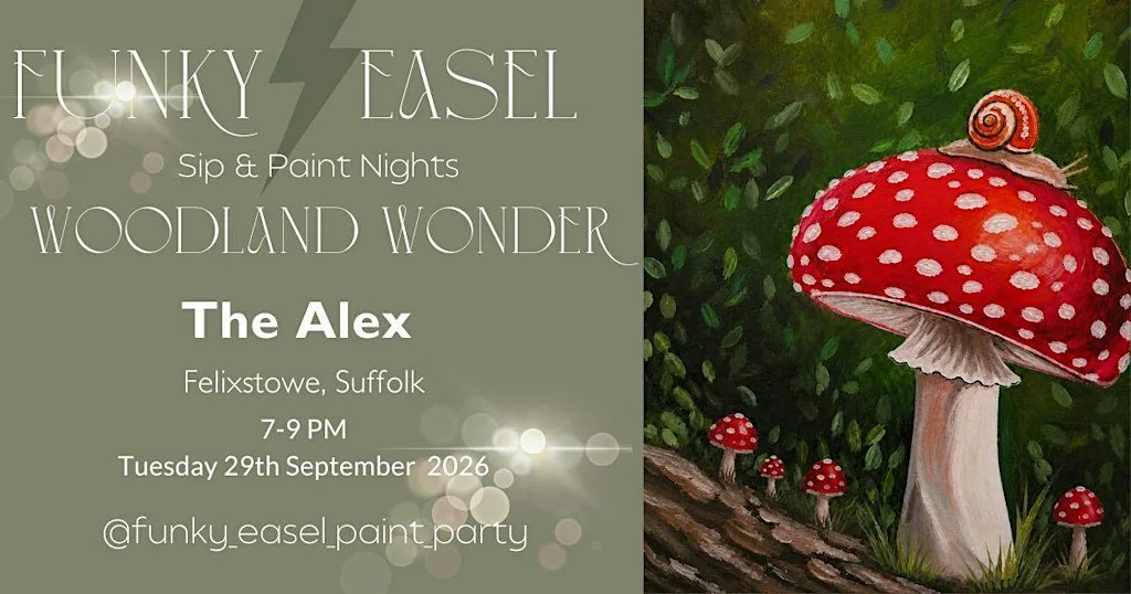 The Funky Easel Sip & Paint: The Alex in Felixstowe, Suffolk