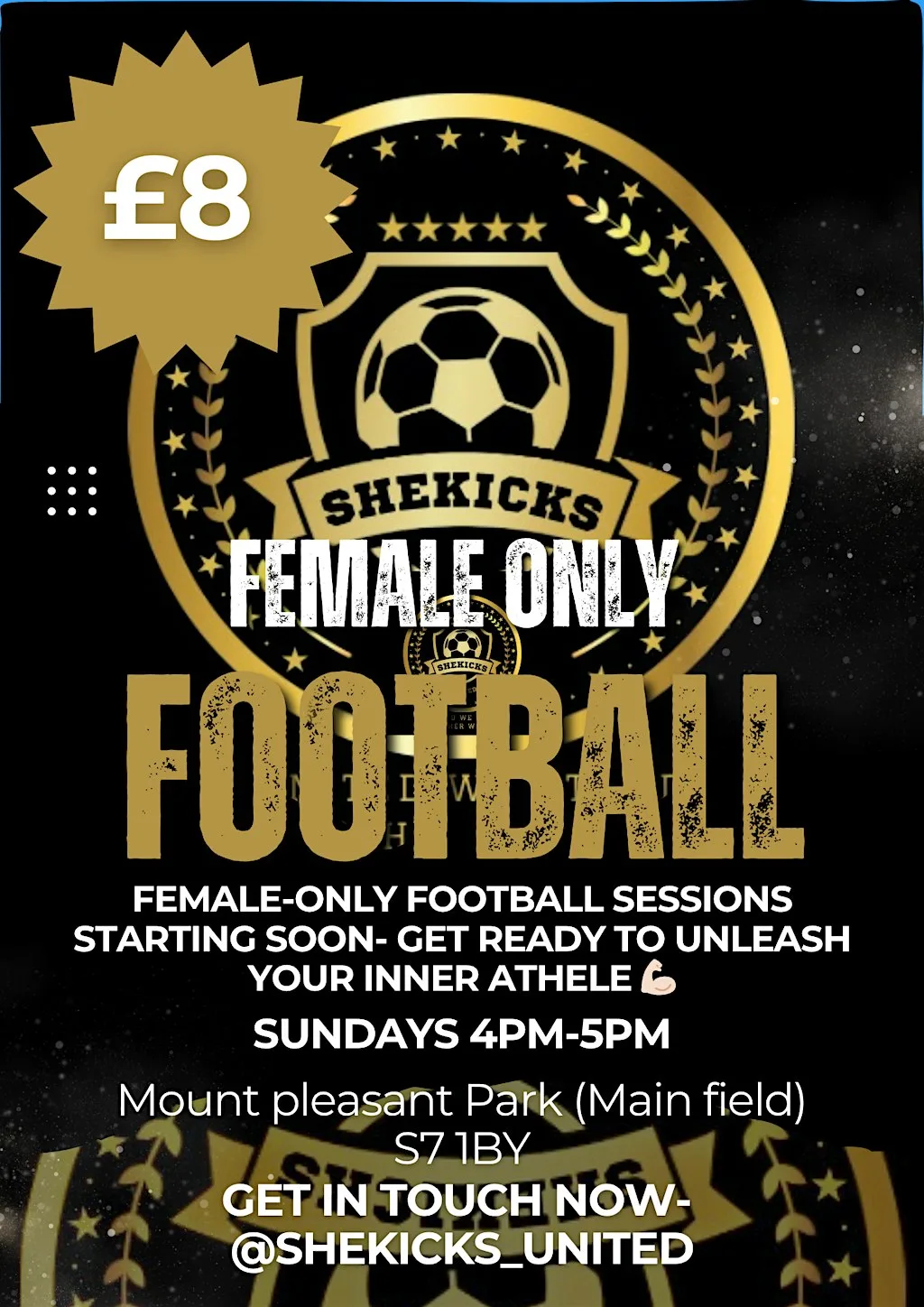 Shekicks_united Womens football sessions