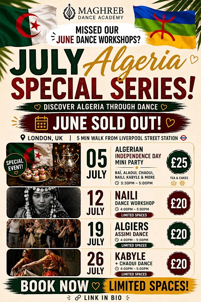 July Algeria Special Dance Workshop in London