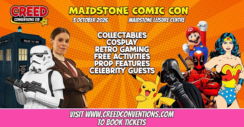 Maidstone Creed Comic Con - October 2026 at Maidstone Leisure Centre