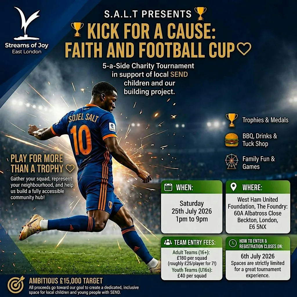 Kick off for a cause at the Faith and Football Cup Tournament 2026! at West Ham United Foundation