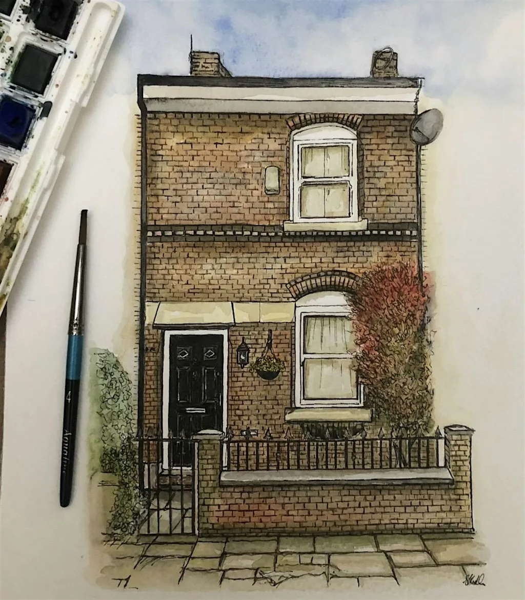 Watercolour & Ink House Portrait Workshop at Spode Museum