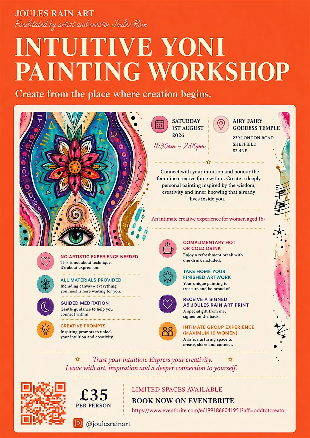 INTUITIVE YONI PAINTING WORKSHOP at Airy Fairy