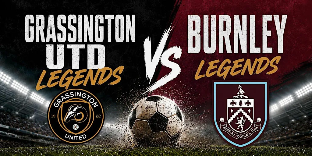 Grassington Utd Legends Vs Burnley Legends Charity Football Match at Silsden Association Football Club