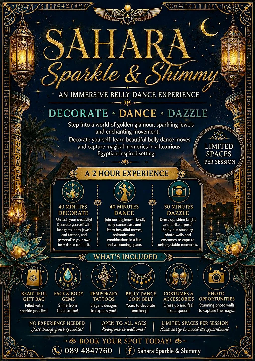 Saharas Sparkle and Shimmy Belly Dance Experience at Marina Market