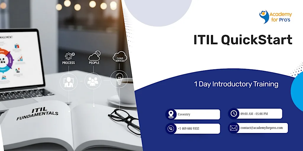 ITIL QuickStart: 1 Day Introductory Training in Coventry