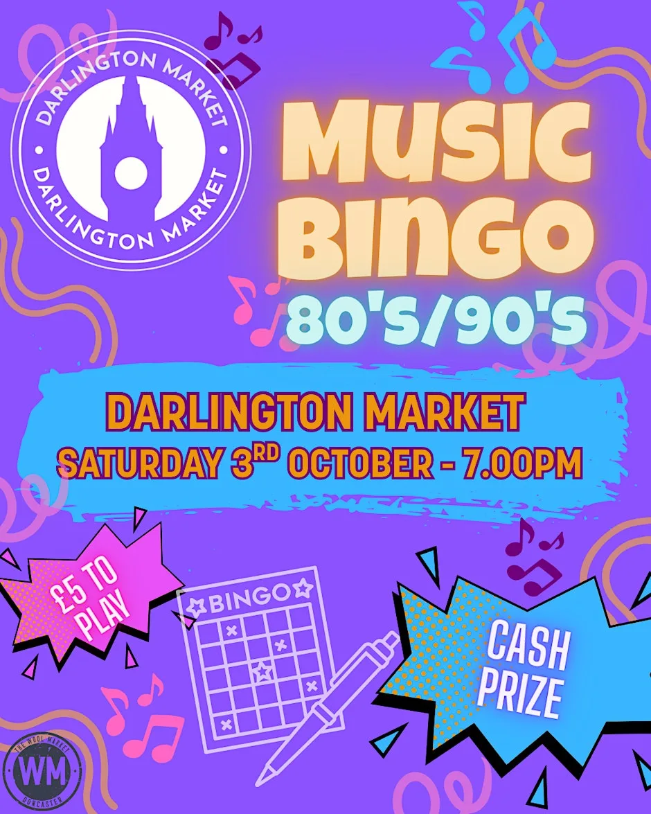 Music Bingo- 80's/90's at Darlington Market