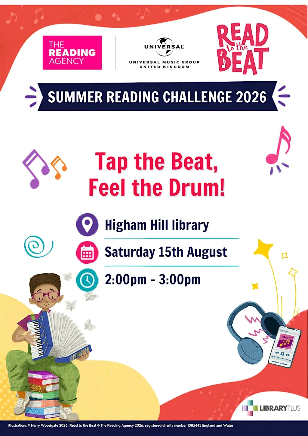 Summer Reading Challenge: Tap the Beat Drum craft @ Higham Hill Library at Higham Hill Library