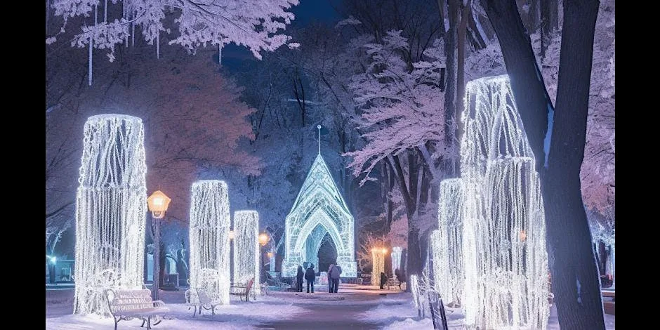 Xmas market stalls at The New Sundial