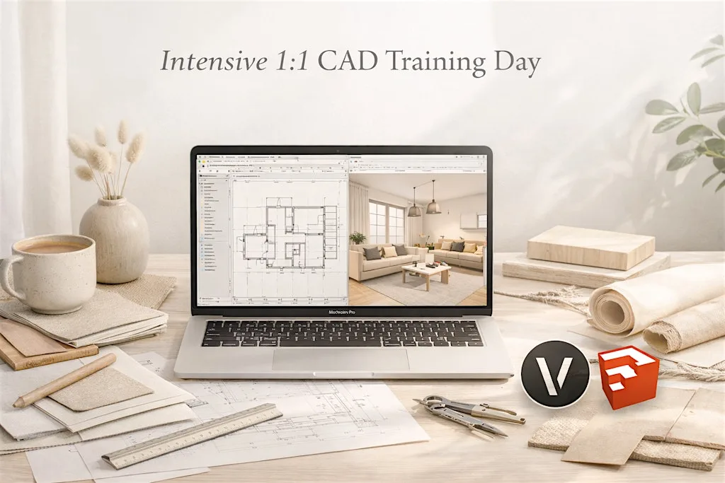 In Person CAD Technical Drawing - Vectorworks / Sketchup - Intensive Course