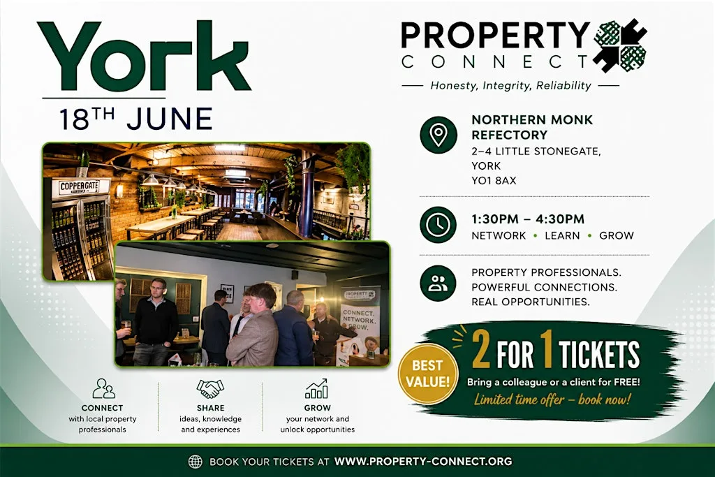 Property Connect York's Premier Networking Property Networking event at Northern Monk Refectory YORK