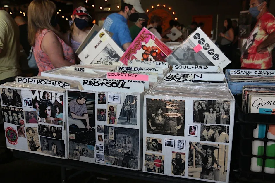 Vinyl records music fair at Penkridge Markets