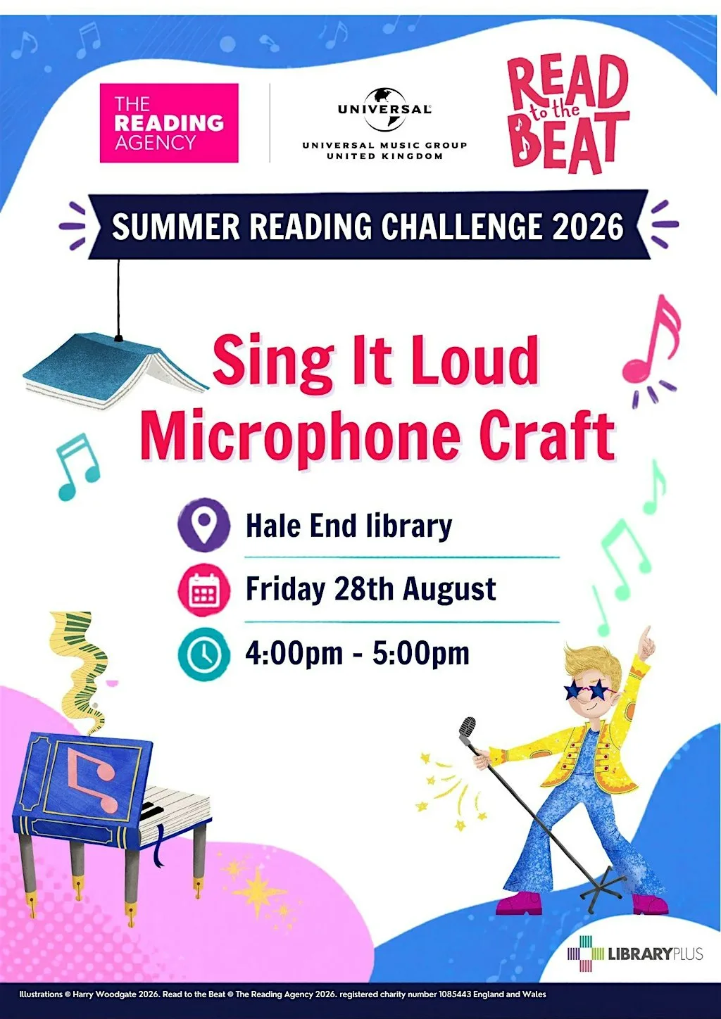 Summer Reading Challenge: Sing it loud Microphone craft @ Hale End Library at Hale End Library