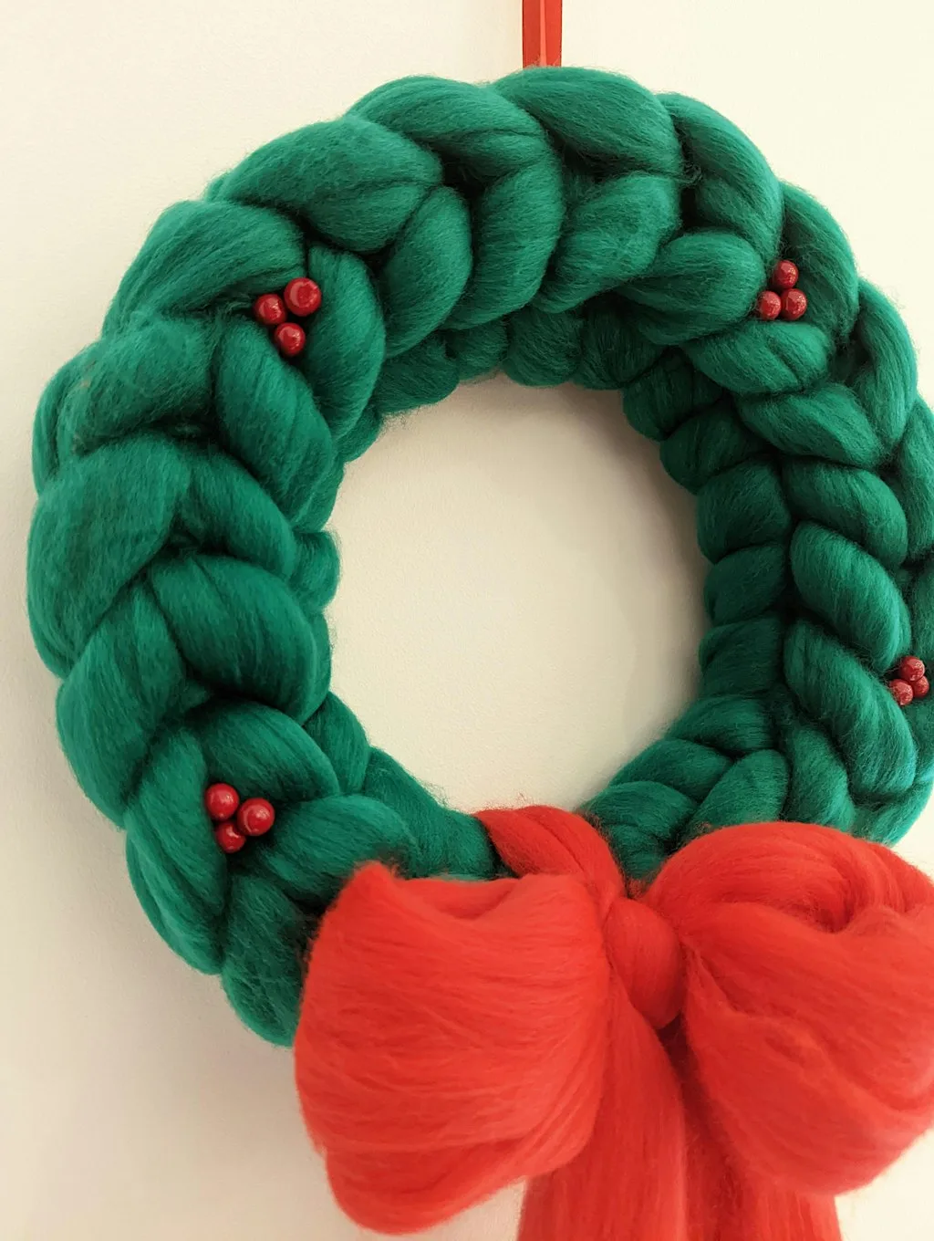 'No' Knit Christmas Wreath at Lanchester Garden Centre