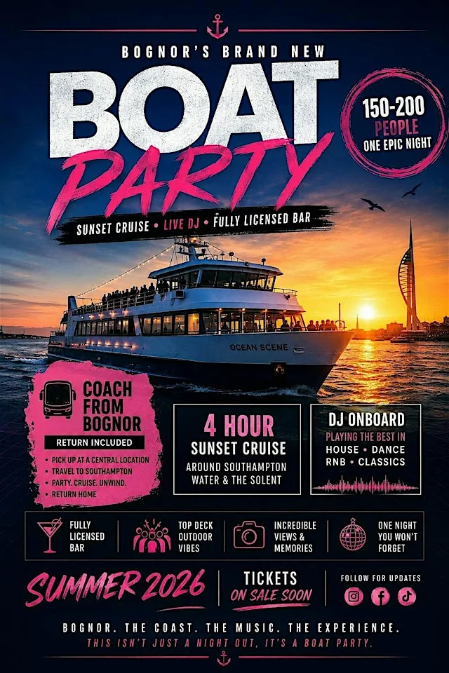 Bognor boat party at MDL Shamrock Quay