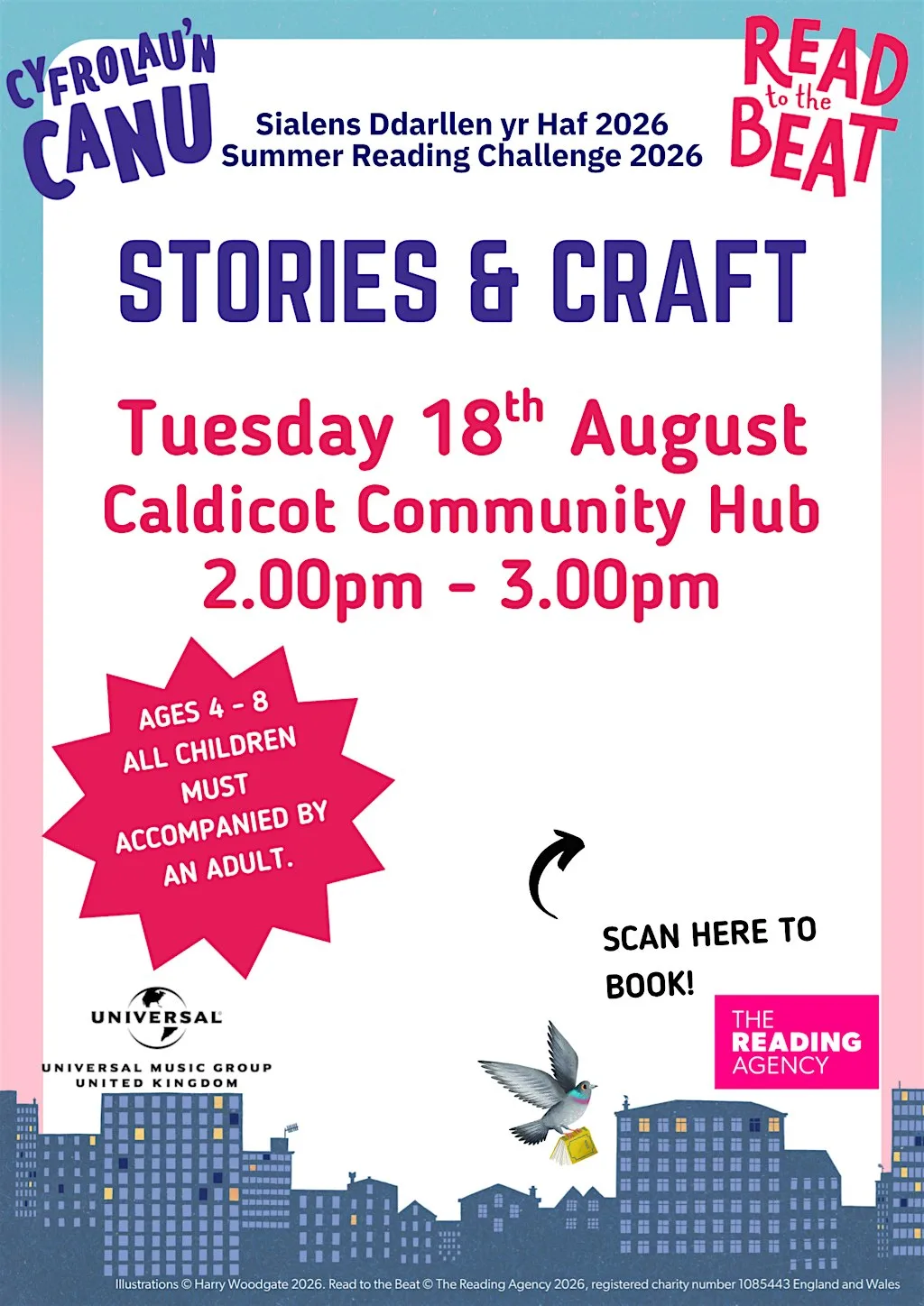 Summer Reading Challenge Stories & Craft Session at Caldicot Community Hub