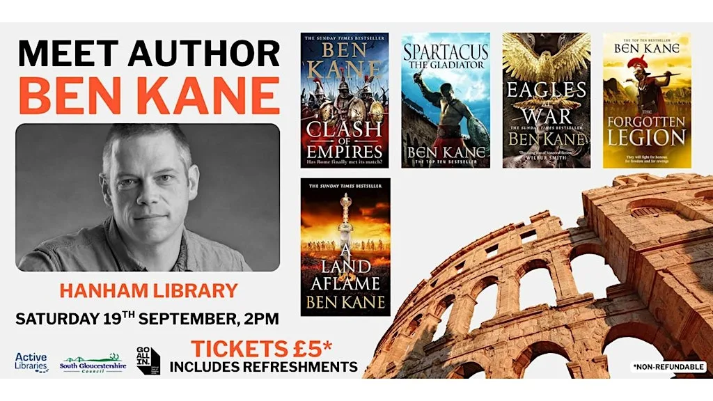 Bestselling historical author Ben Kane | Hanham Library at Hanham Library