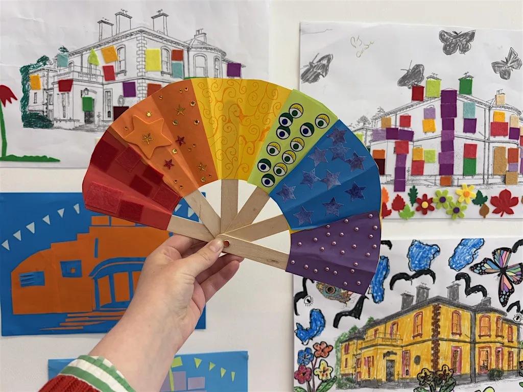 Rainbow Fan Making for Belfast Pride! at Golden Thread Gallery
