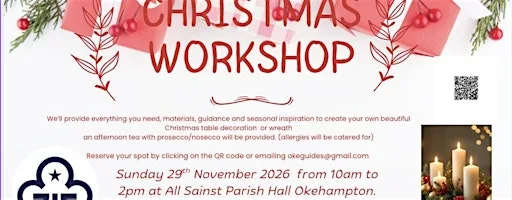Christmas decorations or wreath making at All Saints Parish Hall