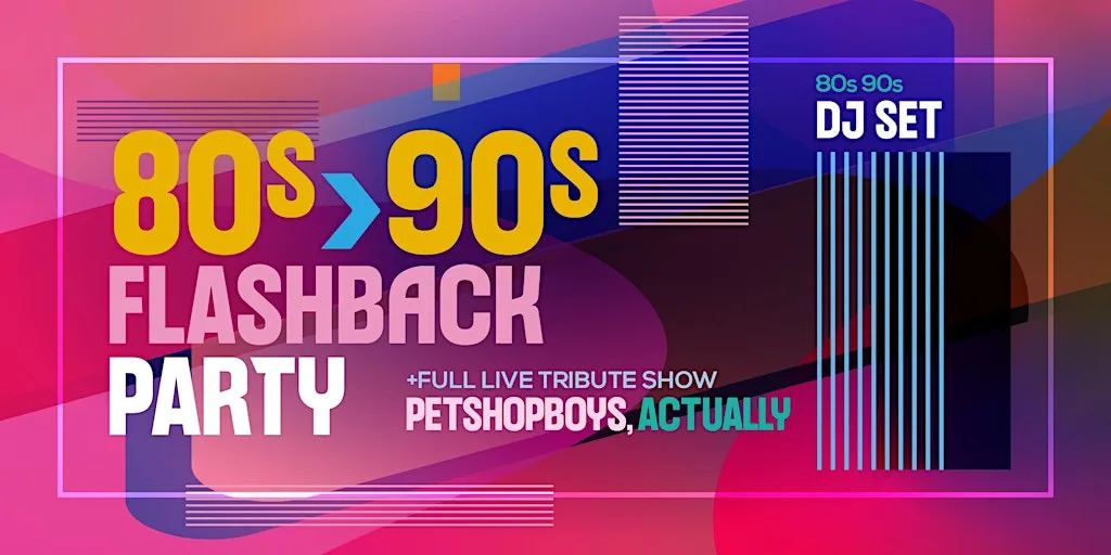 80s 90s Flashback Party - featuring PETSHOPBOYS, ACTUALLY at The Crypt at Blackburn Cathedral