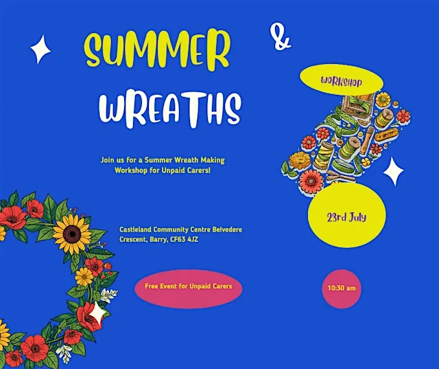Summer Wreath Making Event at Castleland Community Centre