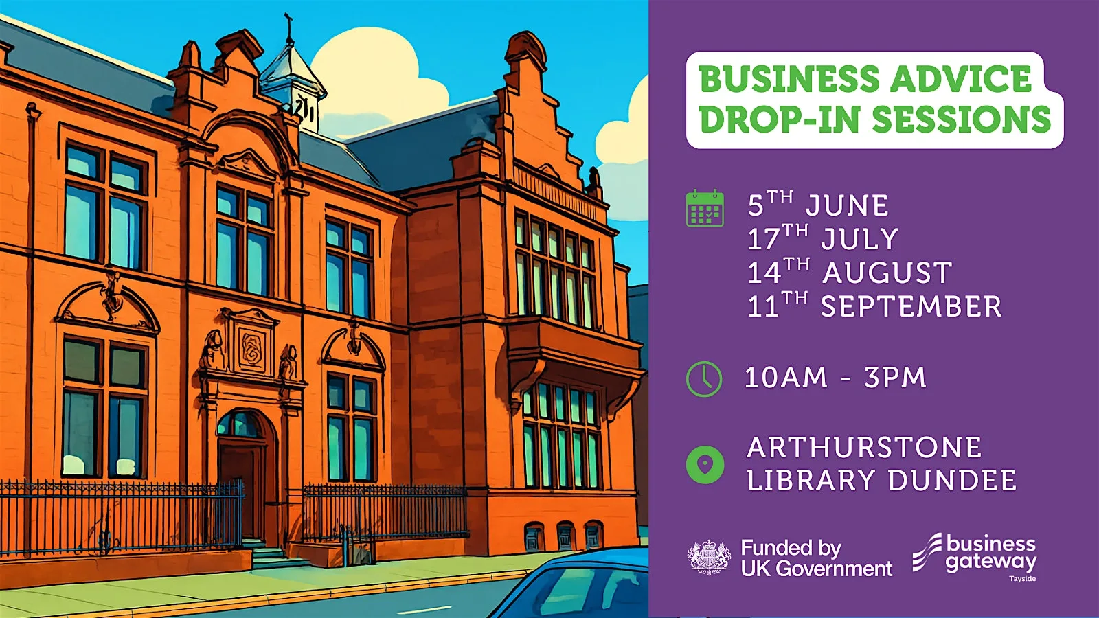 Business Support Drop In Session - Stobswell at Arthurstone Community Library