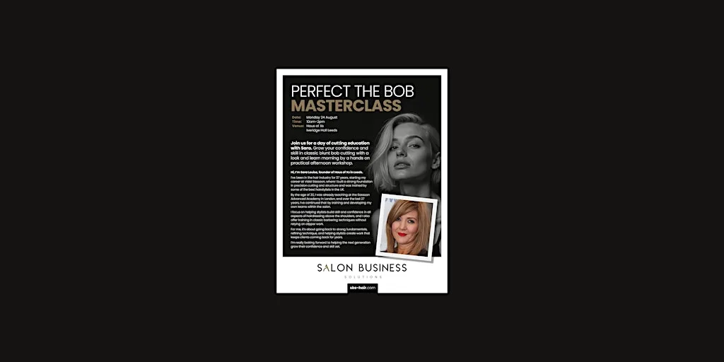 Perfect the classic Bob cutting masterclass at Iveridge Hall