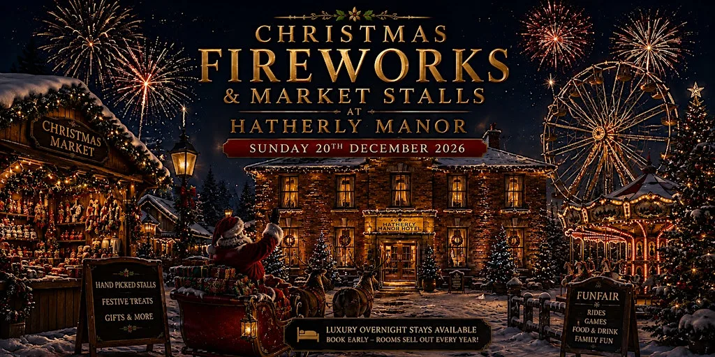 Hatherley Manor Christmas Firework's | Santa's Grotto | Real Reindeer at Hatherley Manor Hotel & Spa
