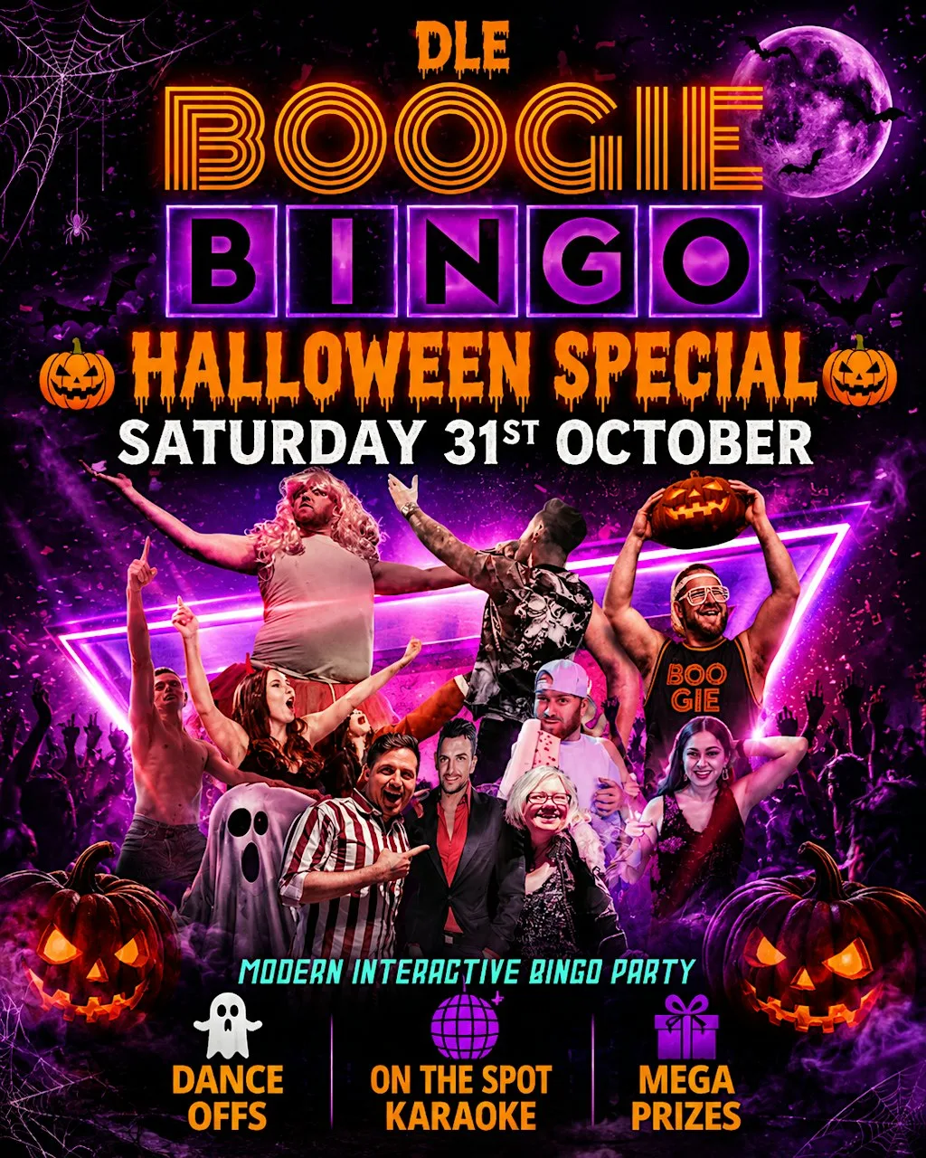 Boogie Bingo – The Ultimate Interactive Bingo Party Show- Halloween Special at The Old Savoy, Abington Square, Northampton