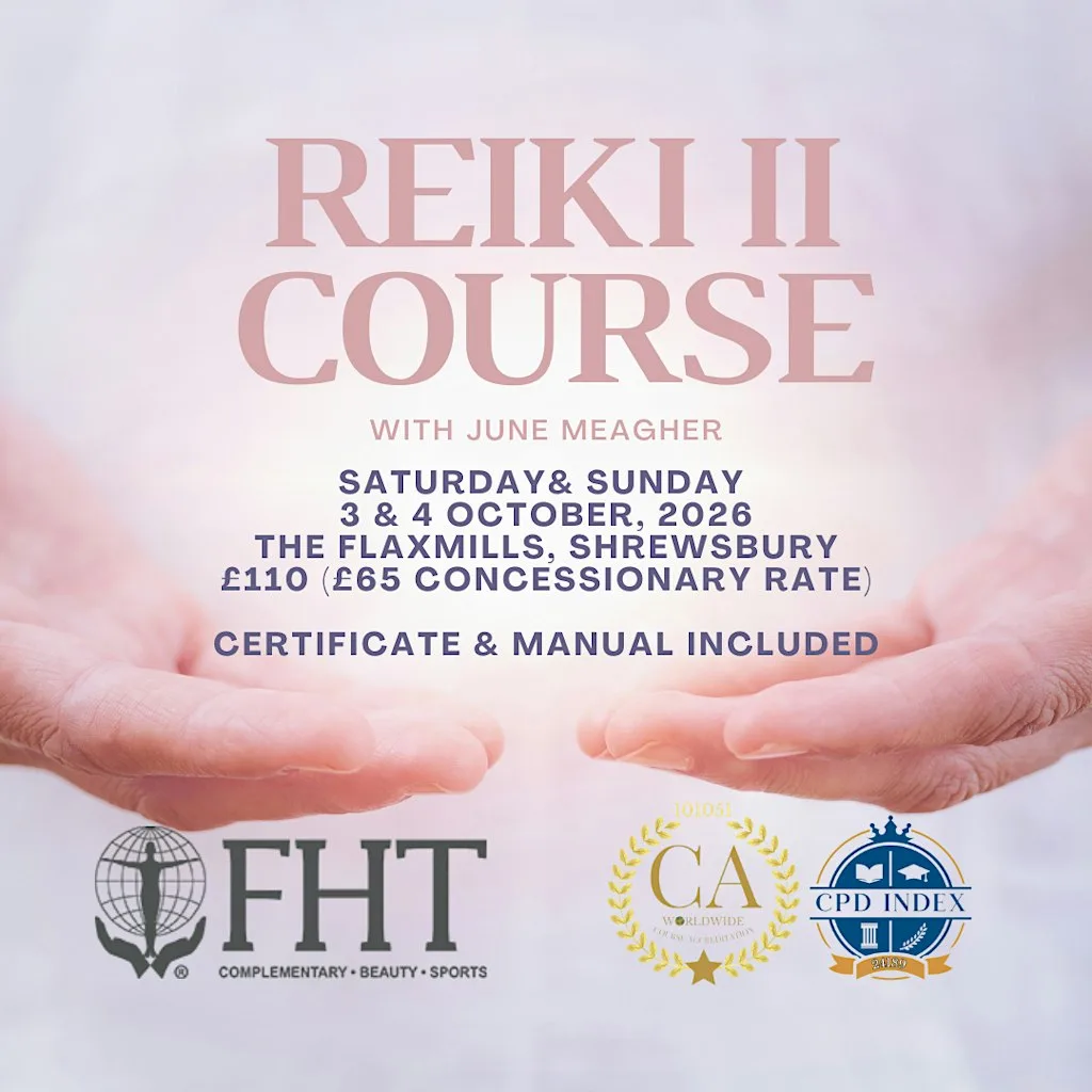 ACCREDITED REIKI II COURSE - SHREWSBURY at Shrewsbury Flaxmill Maltings