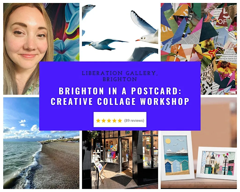 Brighton in a Postcard: Creative Collage Workshop at Liberation Art Gallery