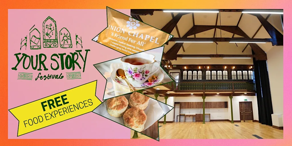 Modern Church Tea Gastronomic Experience | Your Story Festival at Union Chapel, Sunday School Hall Entrance