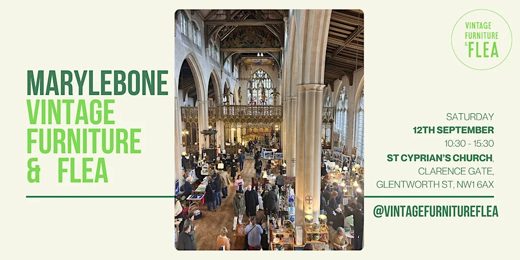 The Marylebone Vintage Furniture & Flea Market at St Cyprian's, Clarence Gate