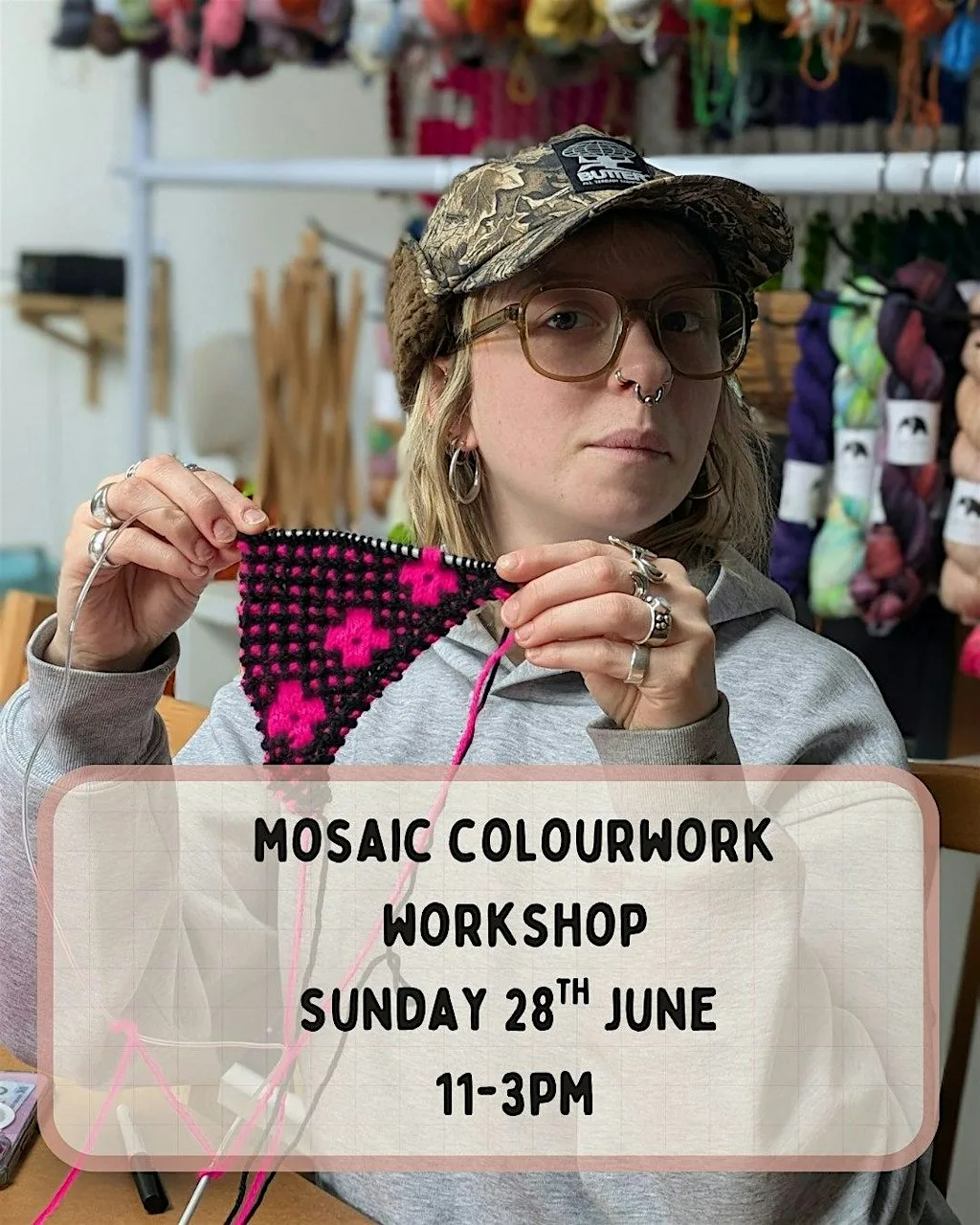 Mosaic Colourwork Workshop with Sheffield Yarn Shop at Sheffield Yarn Shop