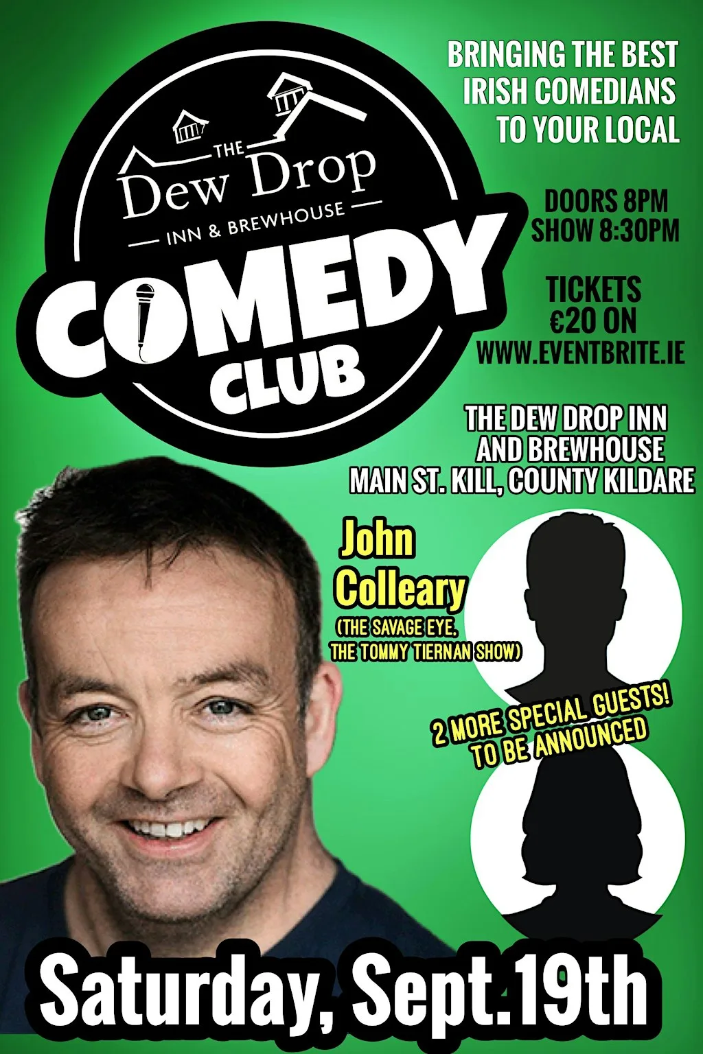 Dew Drop Comedy club, September 19th