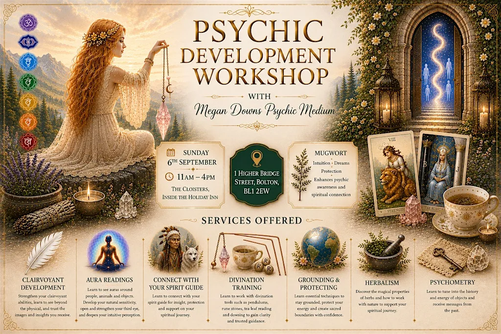 Psychic Development Training Workshop at The Cloisters Bolton