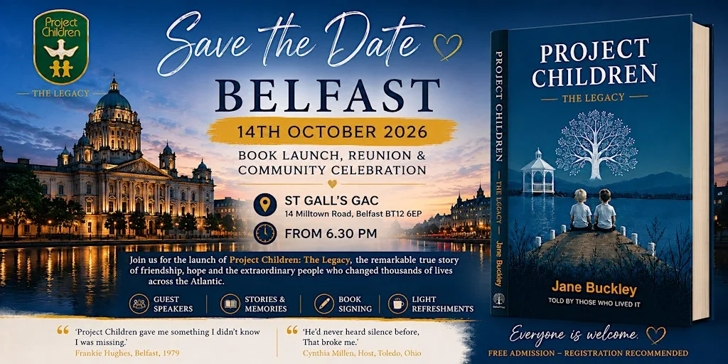 Project Children, The Legacy, Book Launch at St Gall's GAC