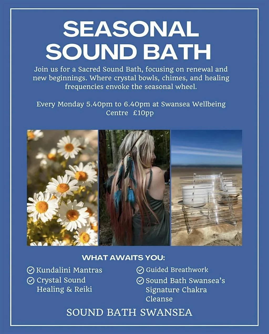 Seasonal Sound Bath at The Swansea Wellbeing Centre