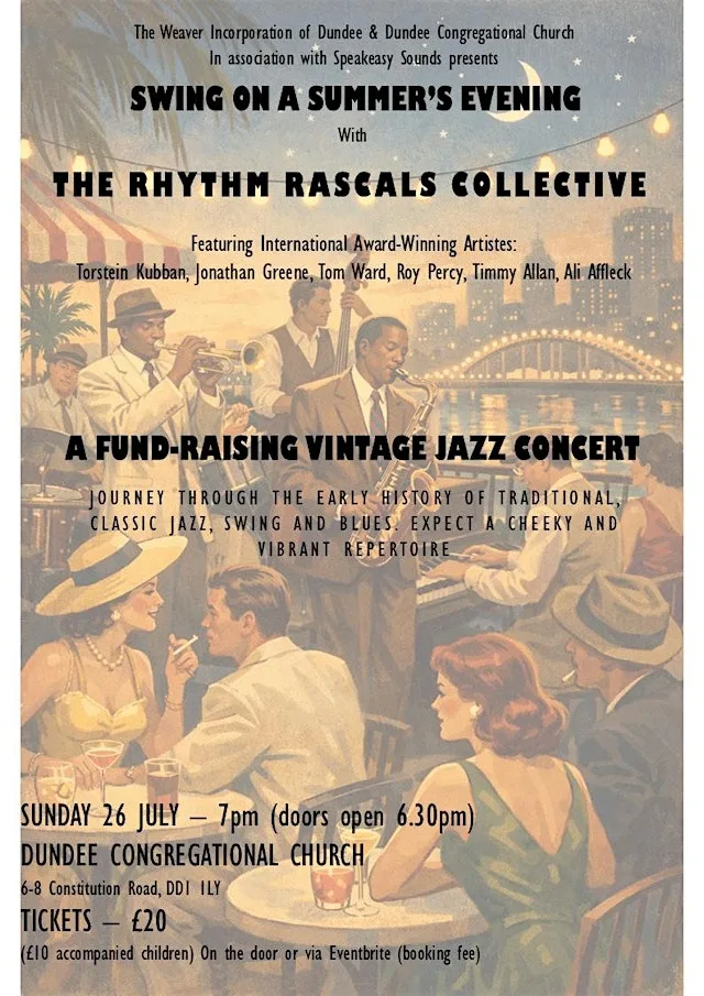 Swing On A Summer's Evening with The Rhythm Rascals Collective at Dundee Congregational Church