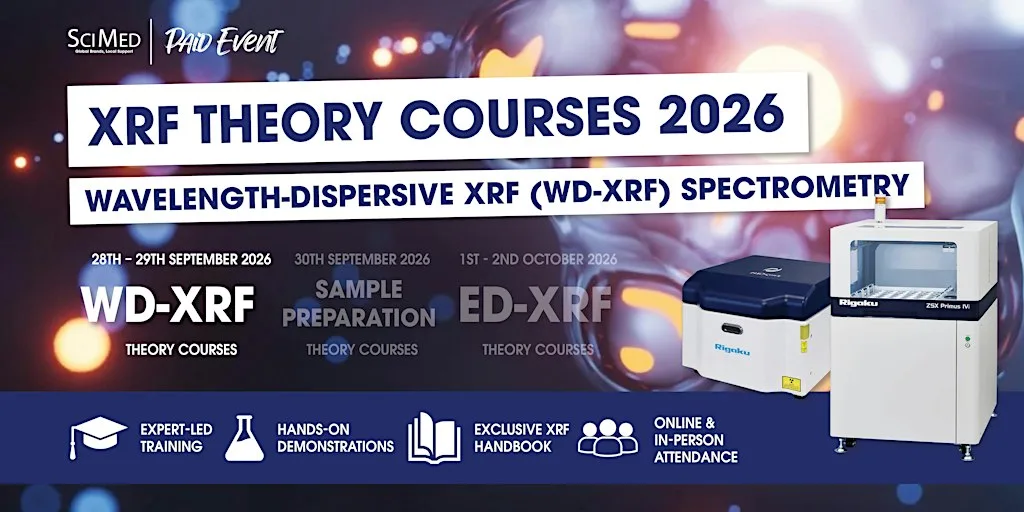 Wavelength-Dispersive XRF (WDXRF) Spectrometry Course (2 Day) at SciMed Ltd