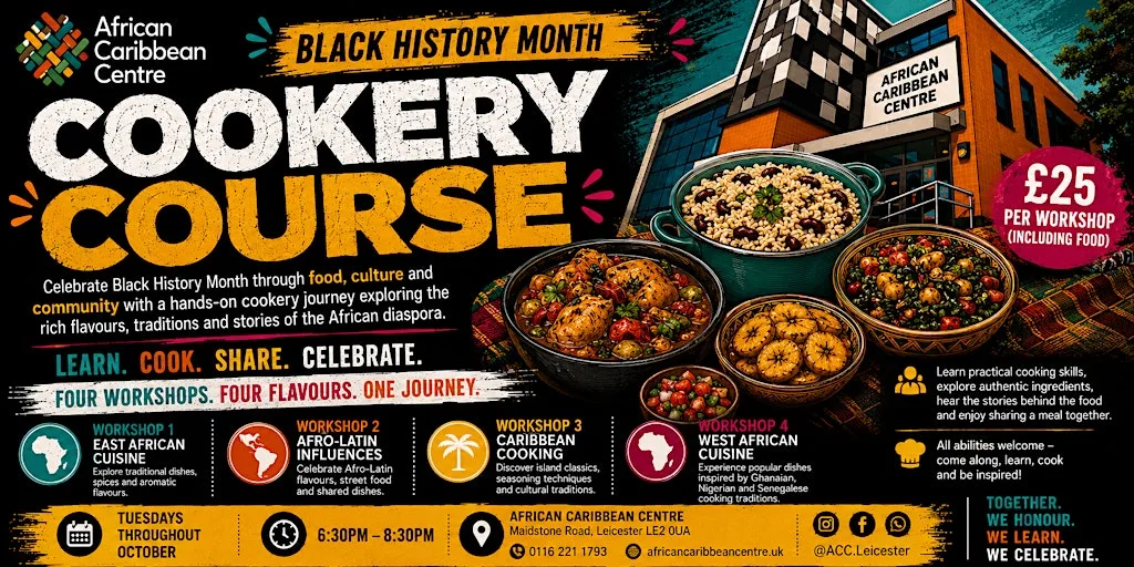 BHM Cookery Course at African Caribbean Centre - Leicester