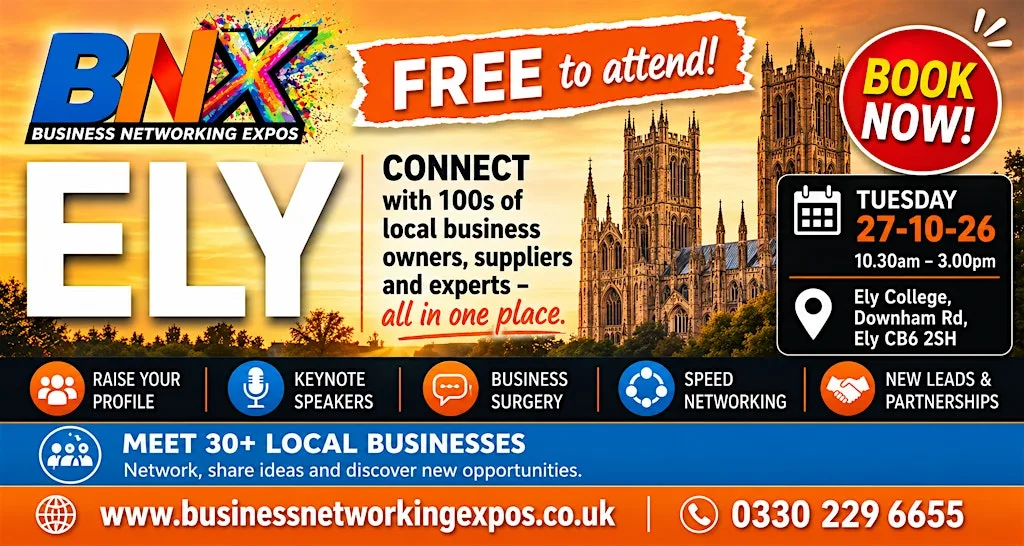 FREE Ely Business Expo & Networking Event | 30+ Businesses | Oct 27th at Ely College