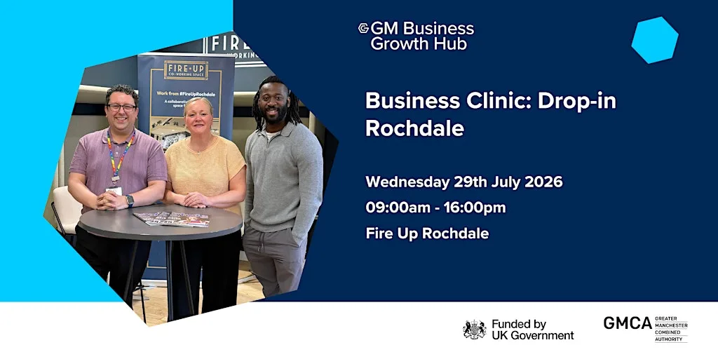 Business Clinic: Drop In - Rochdale at Fire Up Co-Working Space