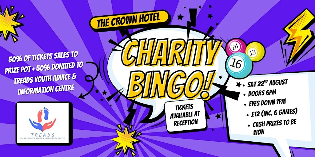 Charity Bingo In Aid of Treads at The Crown Hotel, Blandford Forum