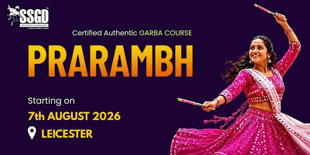 Prarambh Certified Garba Course - Leicester at Hamilton Library and Learning Centre