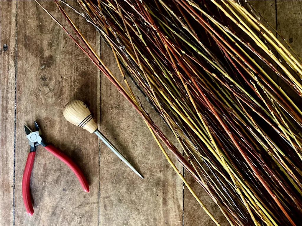 Coddiwomplers at Hodmedod's - mini baskets at Hodmedod's British Pulses & Grains